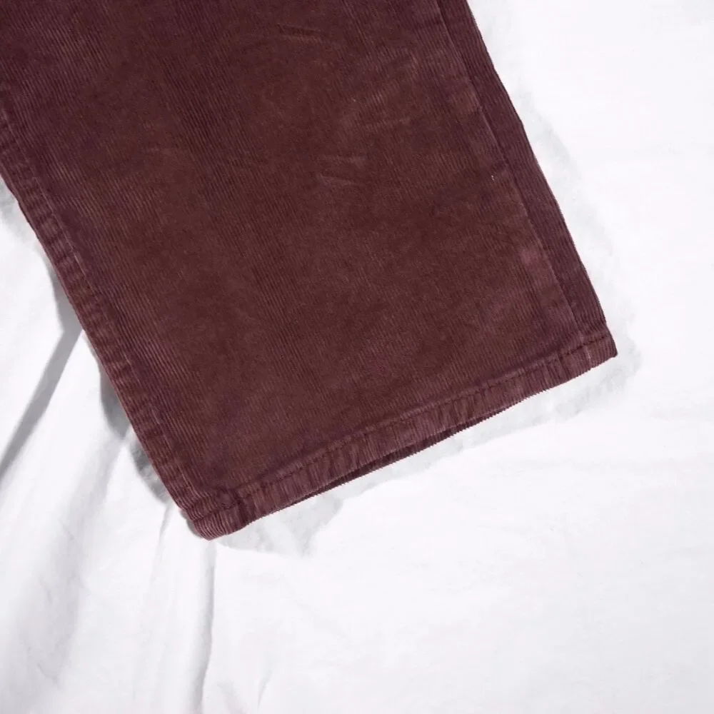 Banana Republic Slim Fit Corduroy Pants Red Brown 33x34